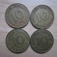 10 Pf. 1966 D, F, G und J