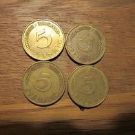 5 Pf. 1977 D, F, G, und J