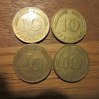 10 Pf. 1988 D, F, G und J
