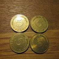 5 Pf. 1988 D, F, G und J