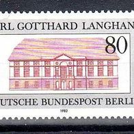 Berlin 1982 Mi. 684 * * Carl Gotthard Langhans Postfrisch (1615)