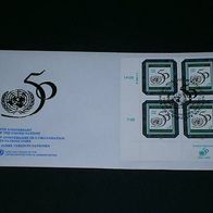 UNO Wien, FDC "Fünfzig Jahre Vereinte Nationen"