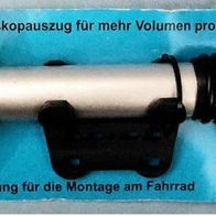 Fahrrad-Luftpumpe Teleskop-Pumpe Grau - Aus beständigem Nylon.