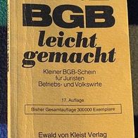 BGB leicht gemacht, 17. Auflage