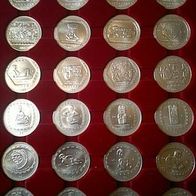 24 x 1 OZ PRÄ-KOLUMBIEN SERIE Mexico Si `999