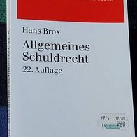 Allgemeines Schuldrecht, Hans Brox, 22. Auflage
