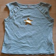Melrose T-Shirt , Top hellblau mit Applikation Stern Gr. 38