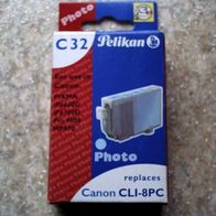 Pelikan C32Photo canon cli-8pc cyan Pelikan Druckerpatrone C32 ersetzt Canon C