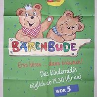 Poster 59 x 83,5 cm: "Bärenbude" Radio für Kinder , WDR5, Variante 2
