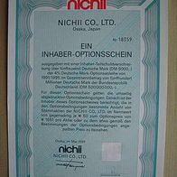 Optionsschein Nichii Co. Supermärkte 1er 1991