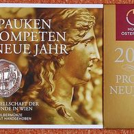 Neujahrsmünze Österreich 5 Euro Silber 2012 - Gesellschaft der Musikfreunde Wien hgh