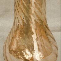 Lampenschirm aus leicht getöntem Glas - Linienstruktur - ca. 17,5 cm Länge -