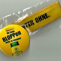 Button, Anstecker "BLOPPEN" + Schlüsselband Brauerei Ottakringer Wien Österreich