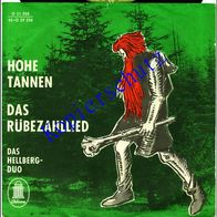 Hohe Tannen, Das Rübezahllied, Das Heidelbergduo, Odeon O 21 358 Vinyl Single