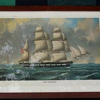 Bild Segelschiff: Bark Juliane, Bilderrahmen 43 x 33 cm