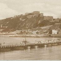 alte AK Ehrenbreitstein Koblenz Rhein Brücke