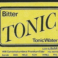ALT ! DDR Etikett VEB Getränkekombinat Frankfurt/ O, Betriebe Fürstenwalde Wriezen ...