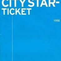 Broschüre Prospekt City Star-Ticket Österreich ÖBB 1998 Eisenbahn Deutschland