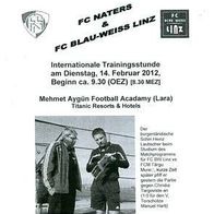 PRG FC Naters vs Blau-Weiß Linz 14.2.2012 BW SK VÖEST VOEST Österreich Schweiz