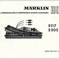Märklin H0 - Einbauanleitung (2) - für Weichen 5117 und 5202 - Original