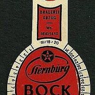 ALT ! DDR Bieretikett Brau- und Malzkombinat Sternburg † 1991 Leipzig-Lützschena