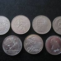7 x 5 DM Gedenkmünzen.....!!!!!!
