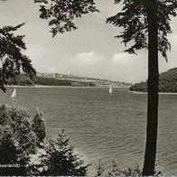 alte AK Sorpesee Sauerland, Langenscheid Arnsberg, Segelboote