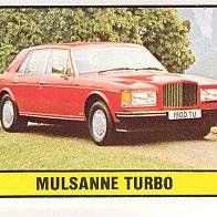 Panini Auto 2000 Mulsanne Turbo Bild Nr 34