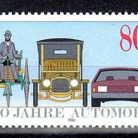 Bund 1986 Mi. 1268 * * 100 Jahre Automobil Postfrisch (1902)
