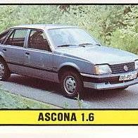 Panini Auto 2000 Opel Ascona 1.6 Bild Nr 169