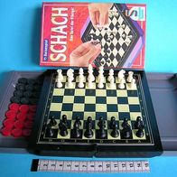 Magnet Reise-Schachspiel Kassette ca. 17,5 cm x 20,5 cm mit Figuren aus Kunststoff