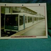 Strassenbahn TSOL von Lausanne (Schweiz)(1991) - Infokarte über