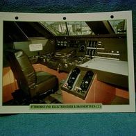 Führerstand elektrischer Lokomotiven (2) - Infokarte über