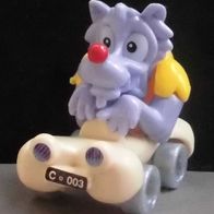 Ü-Ei Figur 2005 Monster Hotel - Serienspielzeug - Wolfy mit Fahrzeug + BPZ C-3