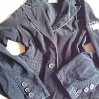 Schöner schwarze Cord Jacke in Gr.36-38