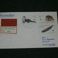 DDR, Einschreibbrief