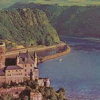 alte AK St. Goarshausen, Burg Katz, Loreley