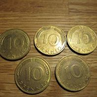 10 Pf. 1996 "A, D, F, G und J"