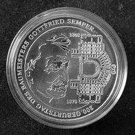 BRD 10 € Silbergedenkmünze: "200. Geb. des Gottfried Semper" 2003 18 g Sterlingsilber