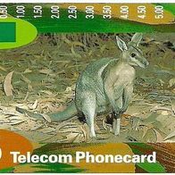 Telefonkarte/ CallingCard "Känguru, Bridled Nailtail Wallaby" Telecom Australien