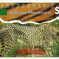 Telefonkarte/ CallingCard "Leopard, Western Plains Zoo" Telecom Australien