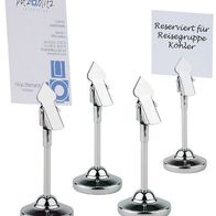 Tisch Kartenhalter Namensschild Schiefer Grau Schild beschreibbar Gastlando