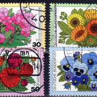 Bund 1976 Mi. 904-907 Gartenblumen gestempelt (3342)