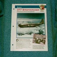 377 Stratocruiser (Boeing) - Infokarte über