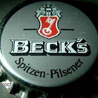 BECK´S Spitzen-Pilsener silber-grau Bier Kronkorken unbenutzt Kronenkorken 80er Jahre