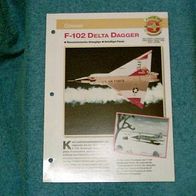 F-102 Delta Dagger (Convair) - Infokarte über