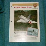 F-106 Delta Dart (Convair) - Infokarte über