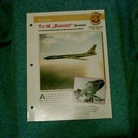 Tu-16 "Badger" Bomber (Tupolew) - Infokarte über