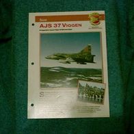 AJS 37 Viggen (Saab) - Infokarte über