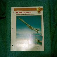 B-1B Lancer (Rockwell) - Infokarte über